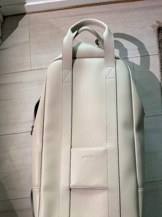 Monos Metro Backpack Ivory Vegan Leather with Folio Kit main image 9
